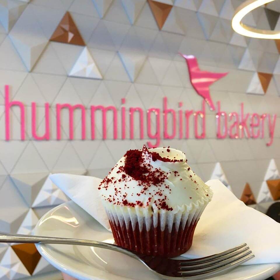 Hummingbird Red velvet cupcake
