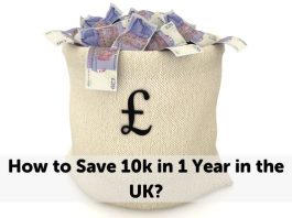 How to save 10k in 1 year in the UK